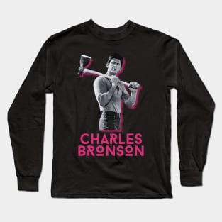 Charles bronson retro Long Sleeve T-Shirt